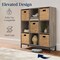 Best Choice Products Elevated 9-Cube Storage Organizer, 11in Shelf, Bookcase, Display Shelf, w/ Metal Legs